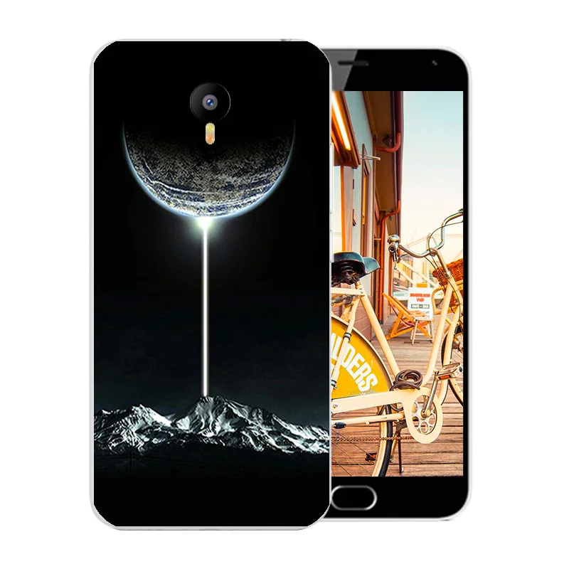 5.5 inch for Meizu M2 Note Phone Cases Soft TPU Silicone Space World Pattern Shell For M2note Back Cover Anti Knock |