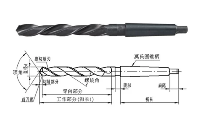 1 шт. HSS 6542 сделано CNC полный шлифовальный HSS конический хвостовик Сверло 13*182 мм для стали и металла заготовки работы
