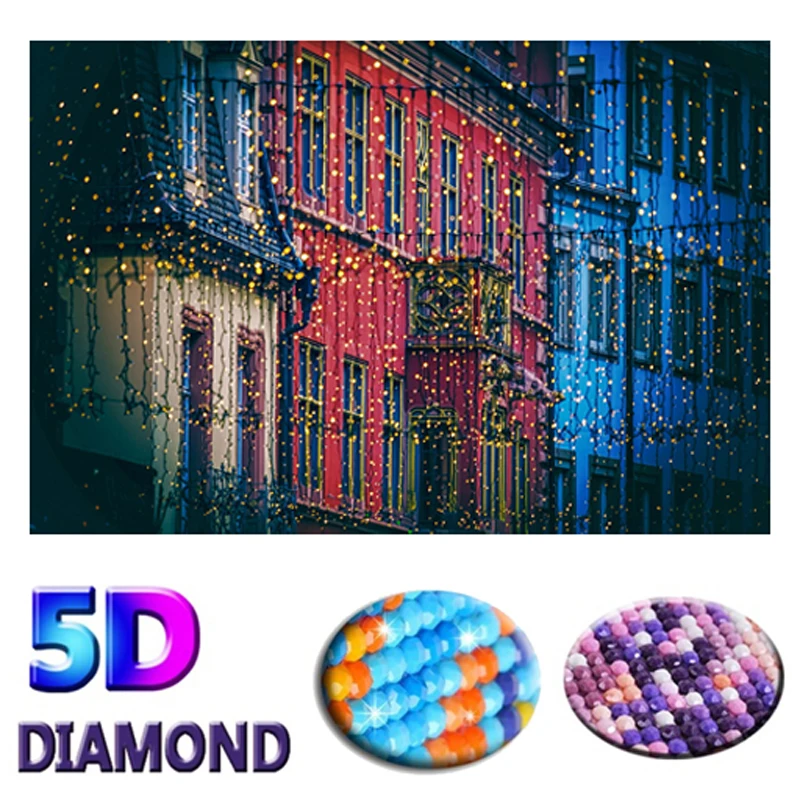 Смола 5D алмазная картина уличный набор декорации мозаика для начинающих