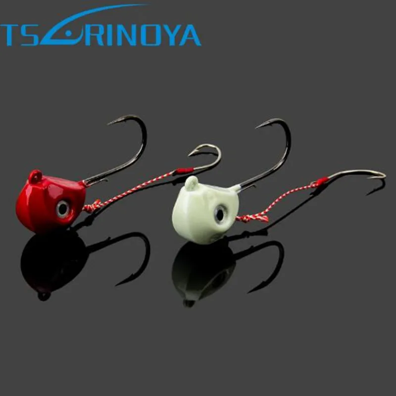 Рыболовный крючок TSURINOYA с бородкой со свинцовой головкой 60 г 80 | Спорт и