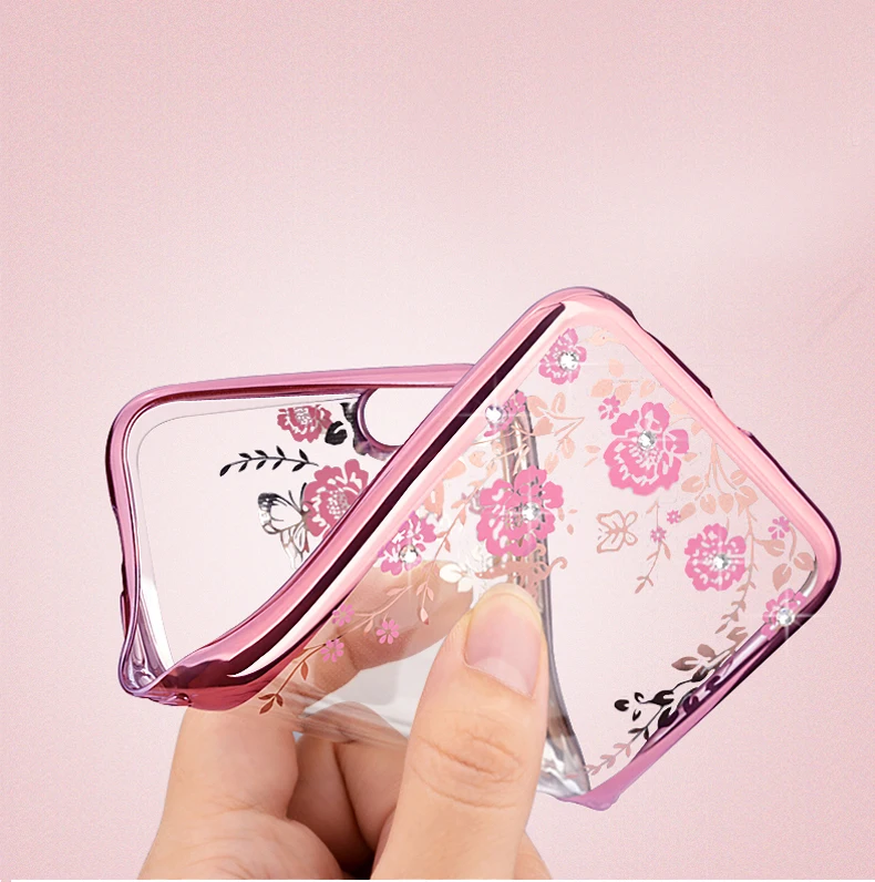 Fashion 3D Bling Strass Back TPU Silicone Gel Rubber Case Cover Hybrid Bumper For iphone X 7 7Plus 6 6S Plus 5 5S SE |