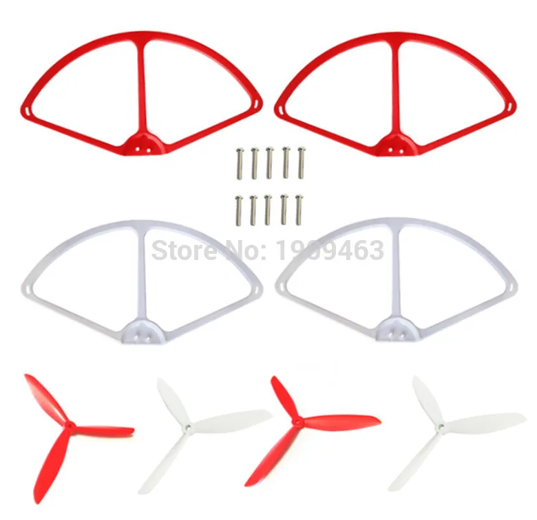 Набор пропеллеров Cheerson CX20 CX 20 axis красные и обновленные защитные втулки|propeller blade|cx