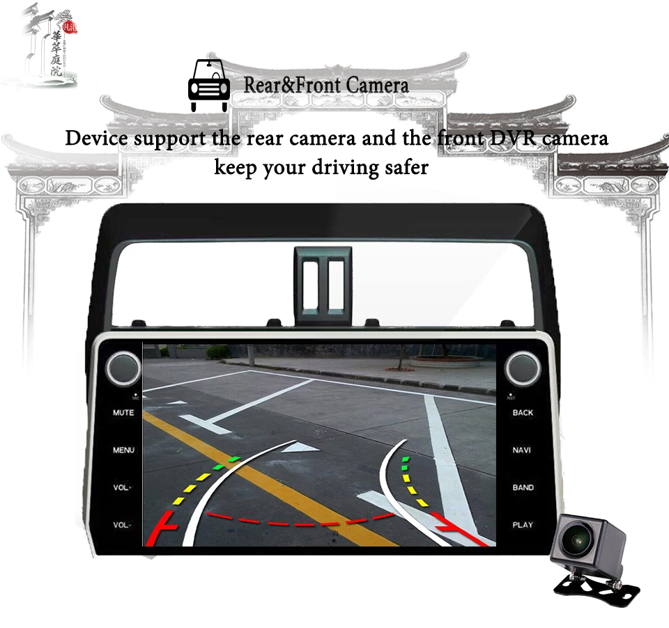 Android 9,1 Автомобильный мультимедийный радио плеер для Toyota Prado Стерео gps навигация Automagnitol 2Din Видео Аудио без DVD