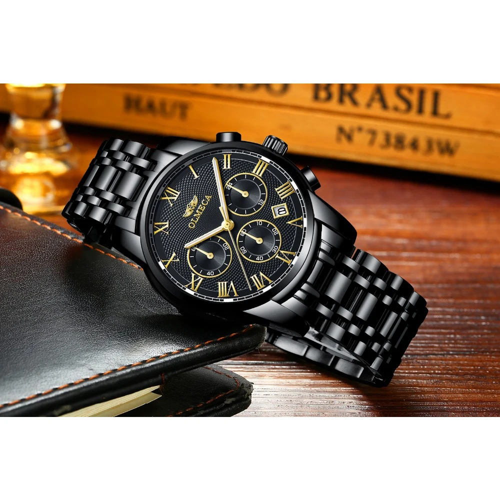 OLMECA бренд класса люкс Reloj Hombre мужские Ретро Часы повседневные кварцевые наручные