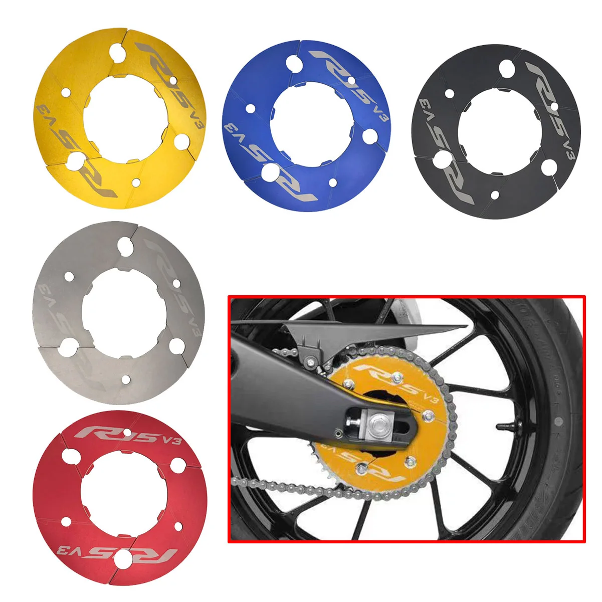 SEMSPEED мотоцикл для Yamaha R15 V3 2017 2018 2019 2020 аксессуары CNC трансмиссионный ремень шкив