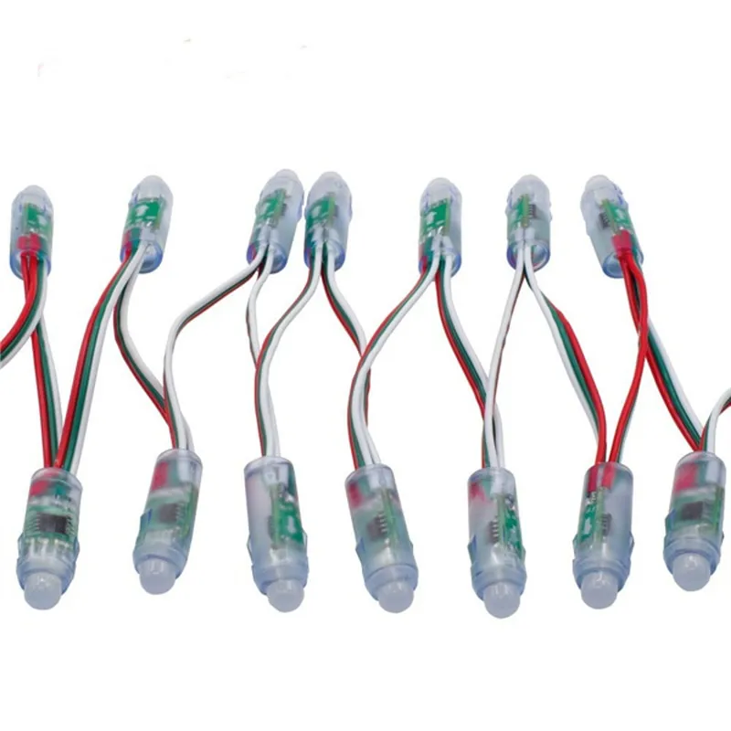 50 шт. 12 мм WS2811 IC полноцветный пиксельный светодиодный модуль света адресуемый DC5V