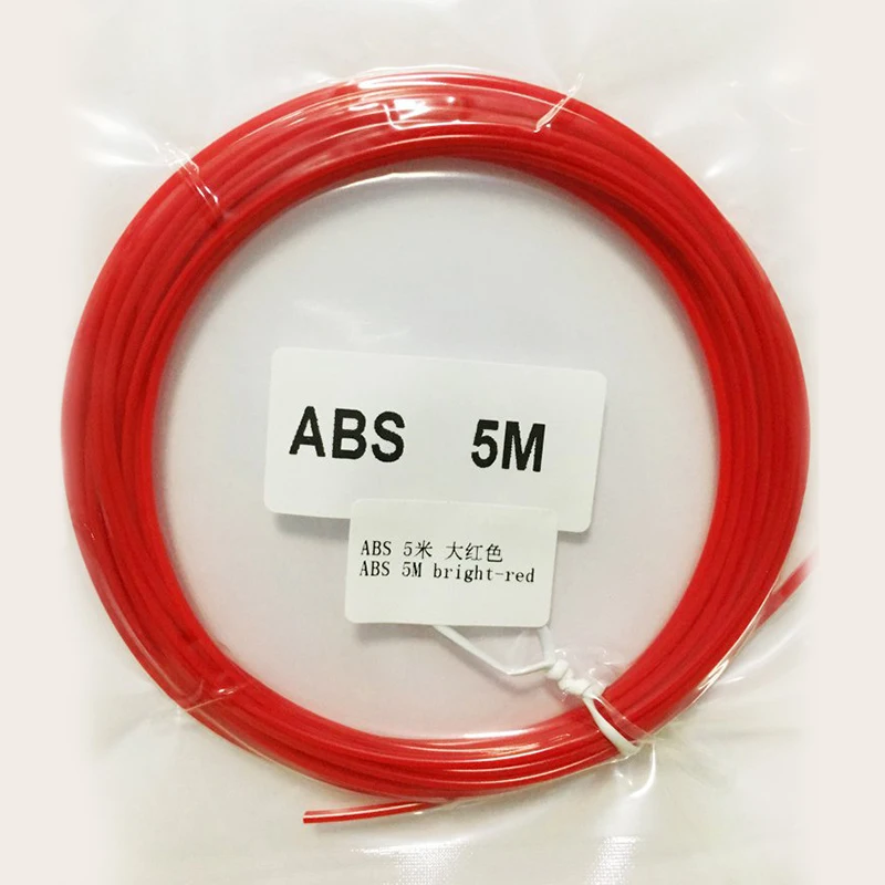 3D Ручка ABS принтер нить 5 метров 22 цвета подарок на день рождения 1 75 мм нити