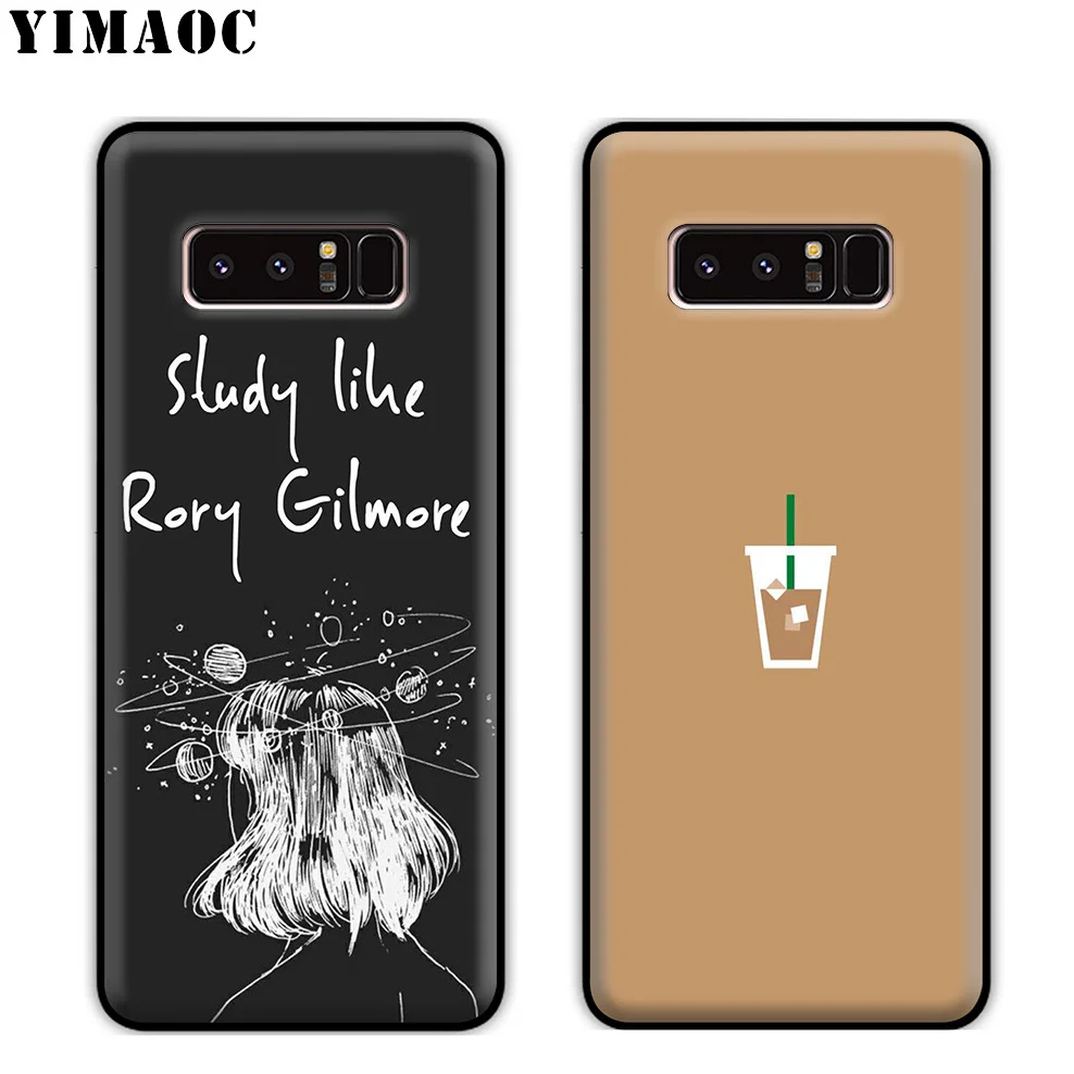 Мягкий силиконовый чехол YIMAOC Gilmore для девочек кофейный samsung Galaxy S10 S10e S9 S8 Plus S7 S6 Edge J6