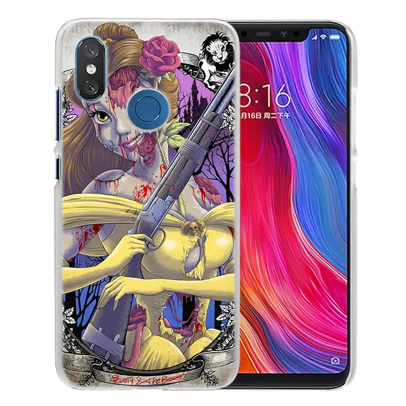 04 Чехол для Xiao mi Red mi Note 7 Go 6 6A Pro S2 5 Plus 4X mi Play 8 lite A2 A1 Прозрачный жесткий чехол для принцессы Ариэль Русалочка - Цвет: 04
