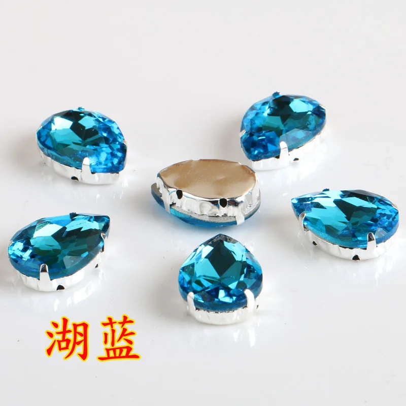 100 шт. каплеобразные красивые камни для капель воды стеклянные Когти сверления