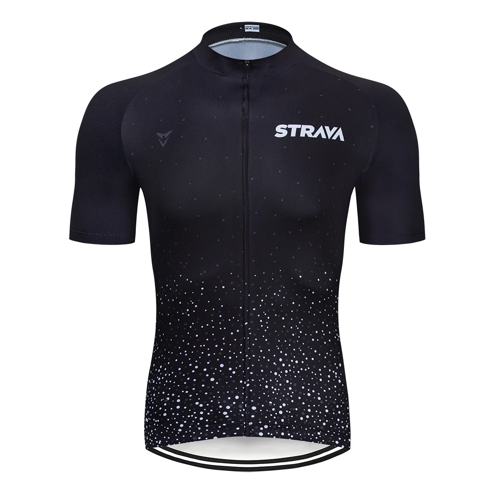Мужская Черная летняя одежда strava Pro Team для гонок на горном велосипеде/дышащая быстросохнущая одежда для велоспорта - Цвет: 4