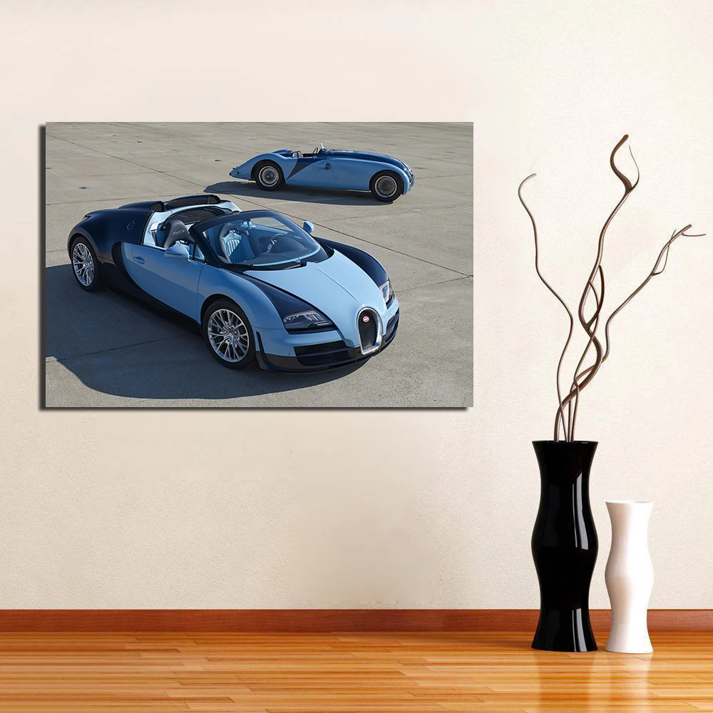 Bugatti Veyron супер автомобильный плакат настенные художественные картинки для