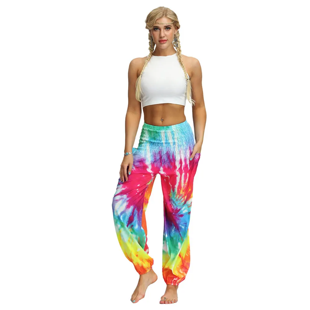 

Jessingshow Women Fitness Pants Summer 2019 Streetwear Casual Loose Digit Printing Pants For Holiday Beachwear Women Clothes