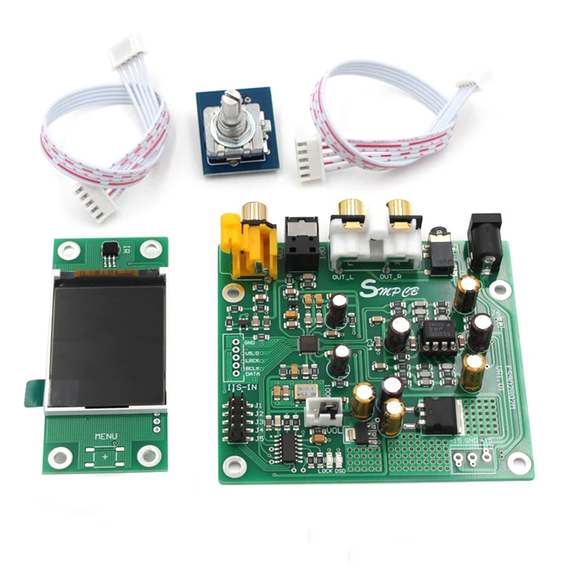 ES9038 Q2M DAC декодер DSD поддержка IIS DSD 384 кГц коаксиальный волоконный DOP для Hifi усилитель аудио с OLED