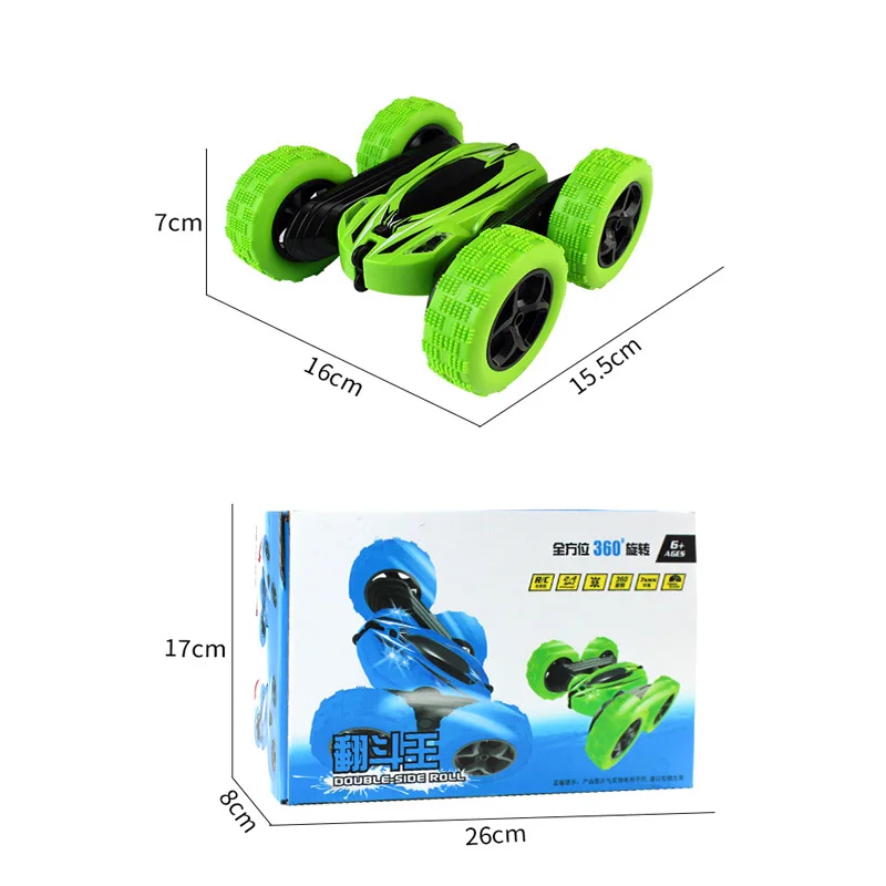 1/28 2 4 г RC Stunt Car игрушки удаленного Управление Off Road Электрический Race Двусторонняя