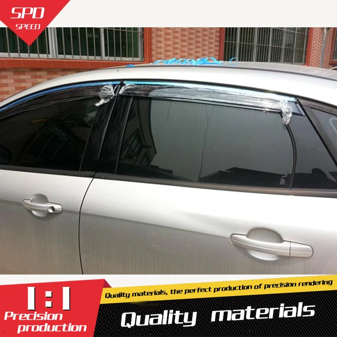 For FORD Focus Plastic Window Visor Vent Shades Sun Rain Deflector Guard For FORD Focus Auto Accessories 4PCS/SET 202