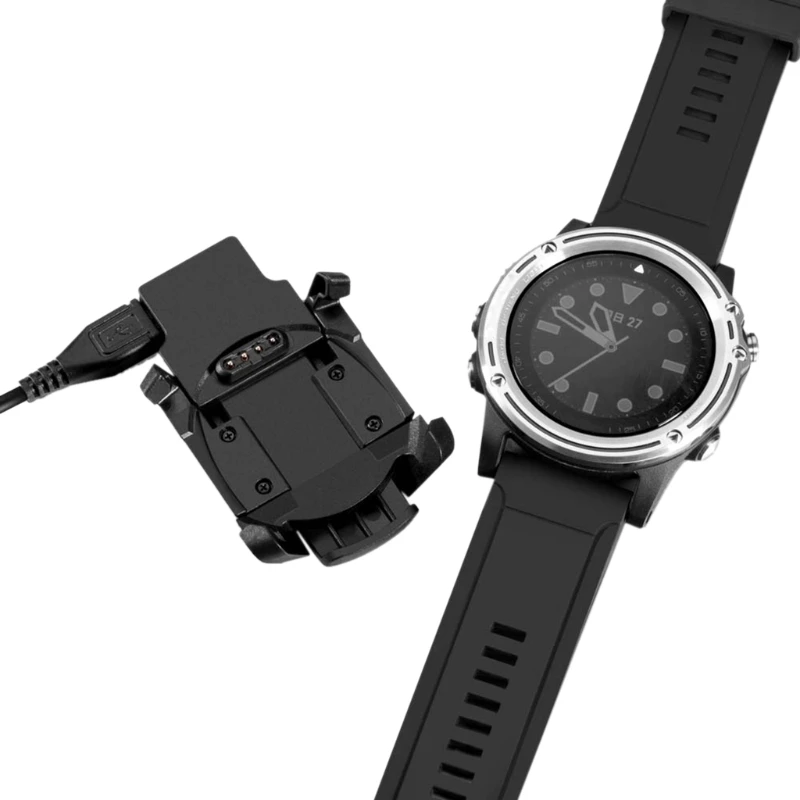USB Зарядное устройство Док-станция Держатель кабельной линии для Garmin спуск MK1 gps работающие под водой часы