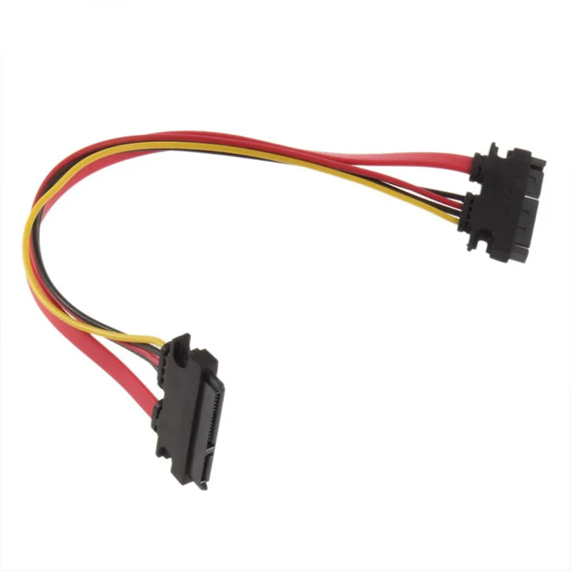 22Pin SATA Кабель Штекерный к женскому 7 + 15 Pin Serial ATA Data Power Combo Удлинительный кабель