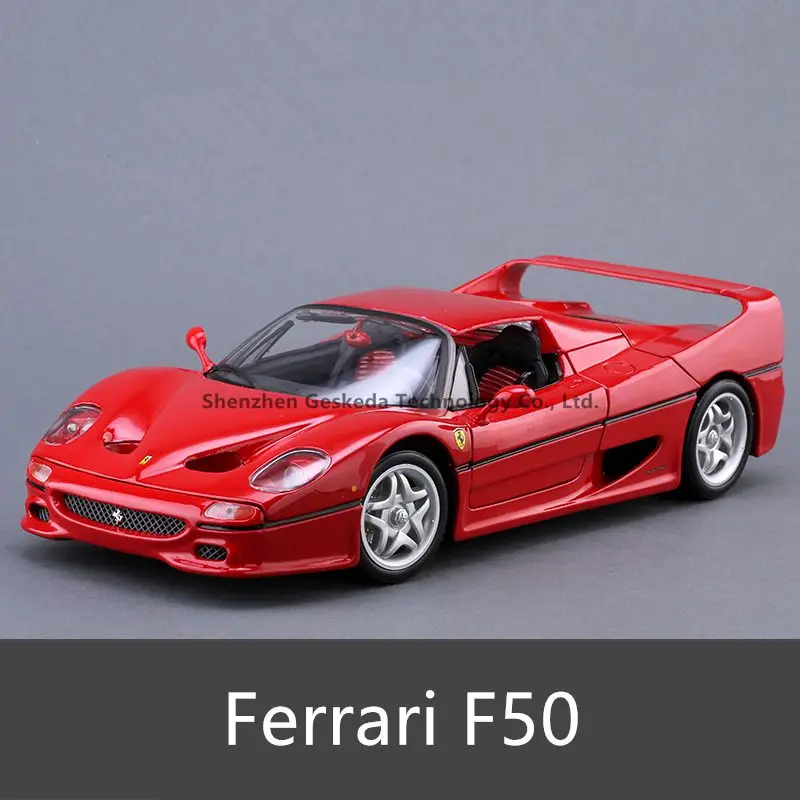 13 Bburago 1:18 Ferrari F50 производитель автомобилей авторизованный имитационный сплав модель автомобиля ремесла украшение Коллекция игрушек инструменты - Цвет: 13