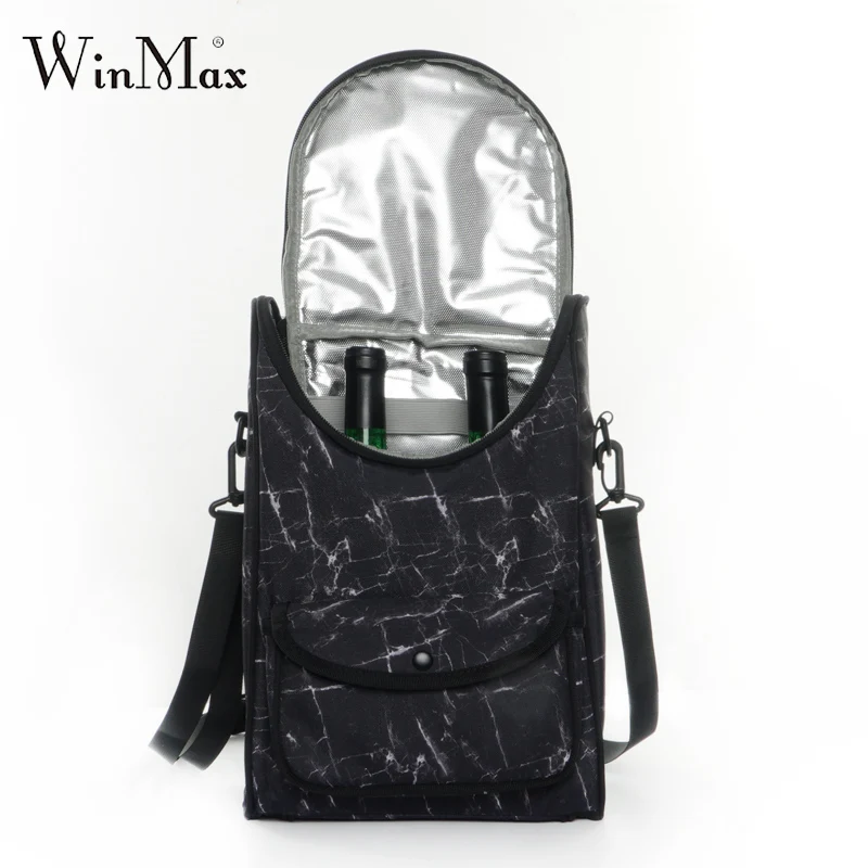 Winmax алюминиевая фольга сумка-холодильник для шампанского для мужчин многоразовая винная изолированная сумка подарки 1-2 бутылки Bevergae держатель переносная сумка