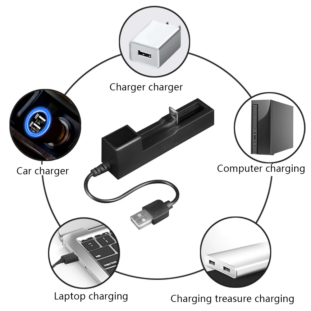 USB Универсальный 18650 зарядное устройство перезаряжаемые для 26650/18500/литий-ионный аккумулятор