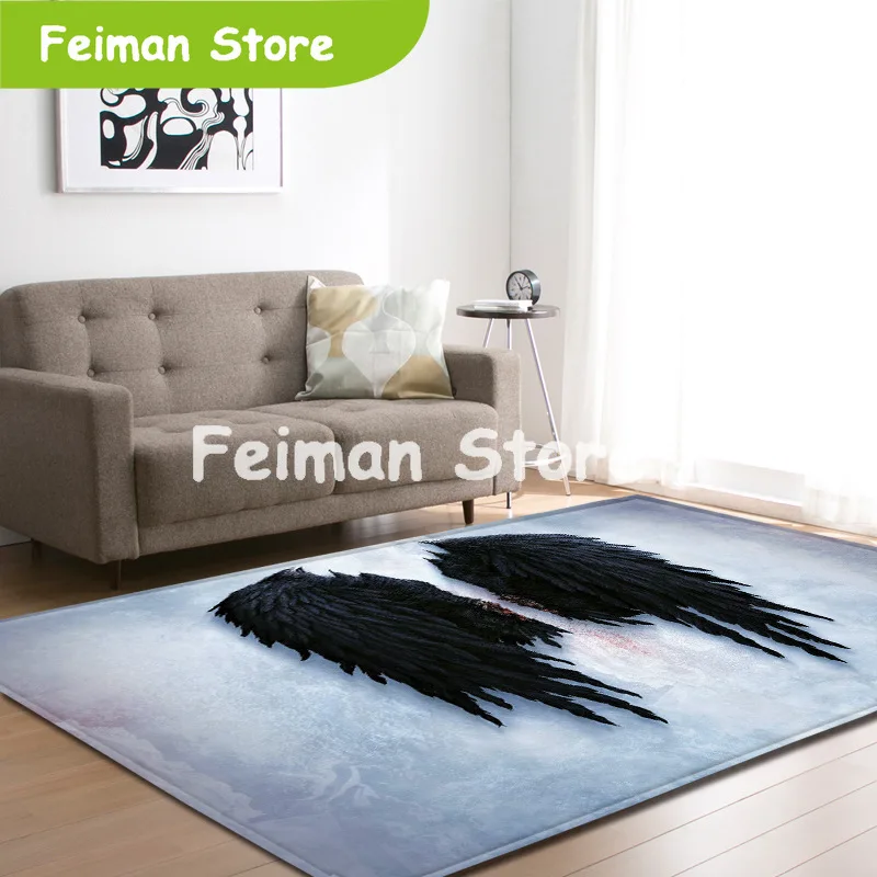 Ковры с крыльями ангела в скандинавском стиле мягкие фланелевые коврики для