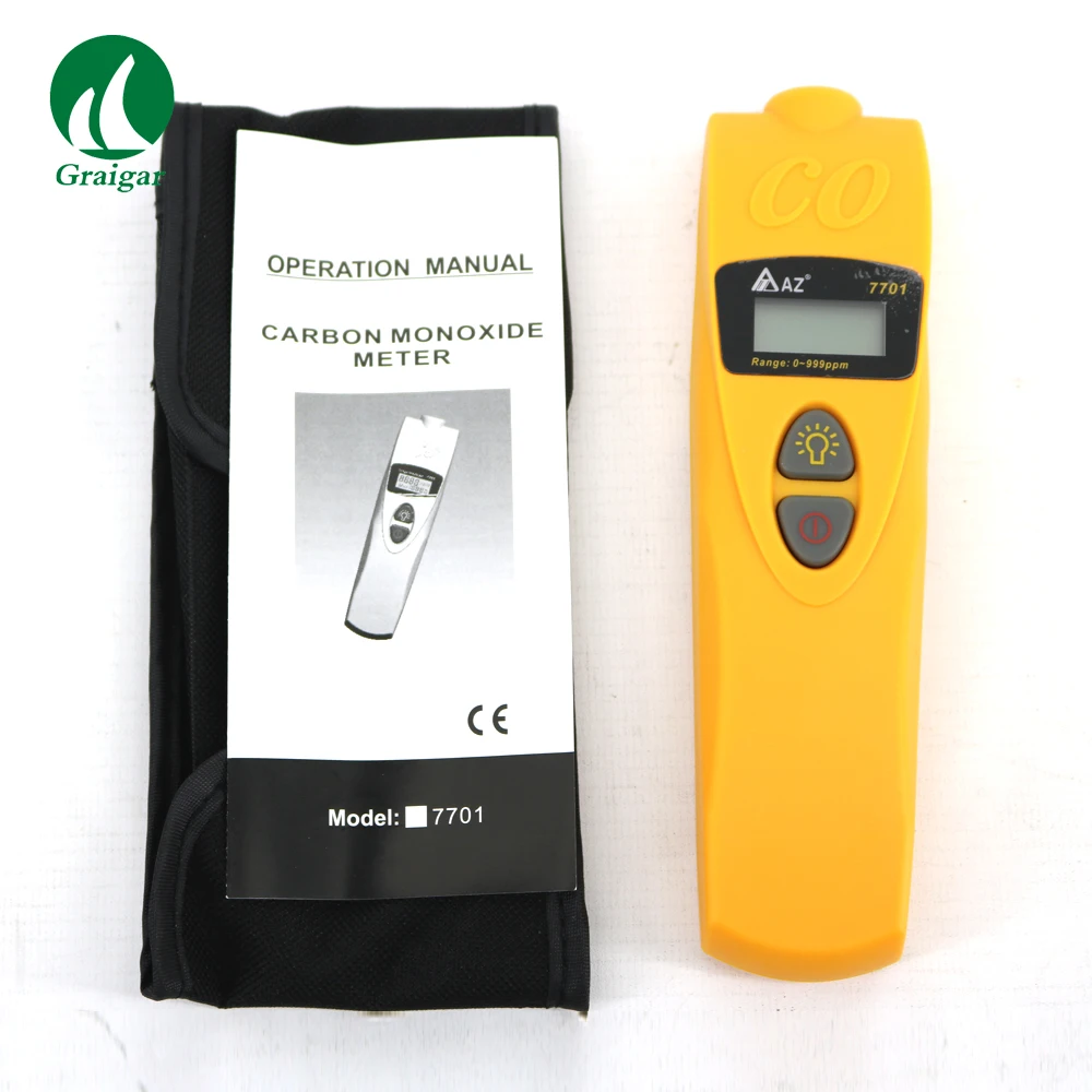 AZ7701 цифровой портативный детектор угарного газа Тестер измеритель AZ-7701