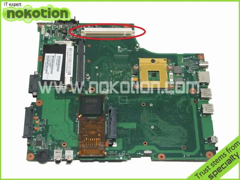 NOKOTION laptop motherboard For Toshiba A205 A200 V000108040 integrated DDR2 Mainboard full tested free shipping | Компьютеры и офис