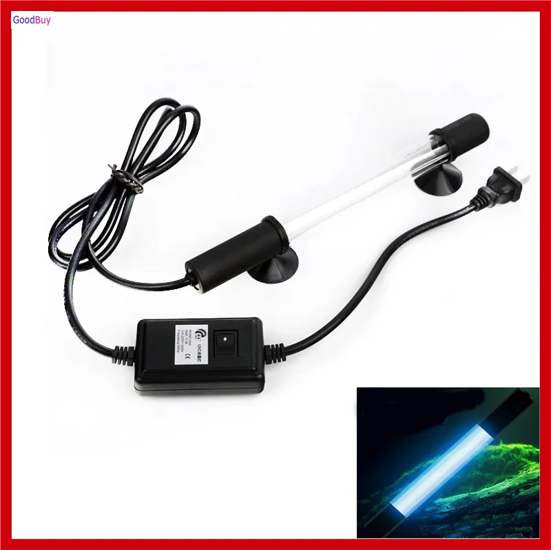 УФ стерилизатор 7 Вт погружной ультрафиолетовый светильник для аквариума фильтр