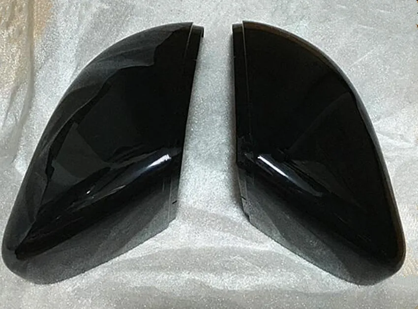 Глянцевый черный пара спереди L R заднего крыла Зеркало Кепки Обложка для VW Golf 6 MK6
