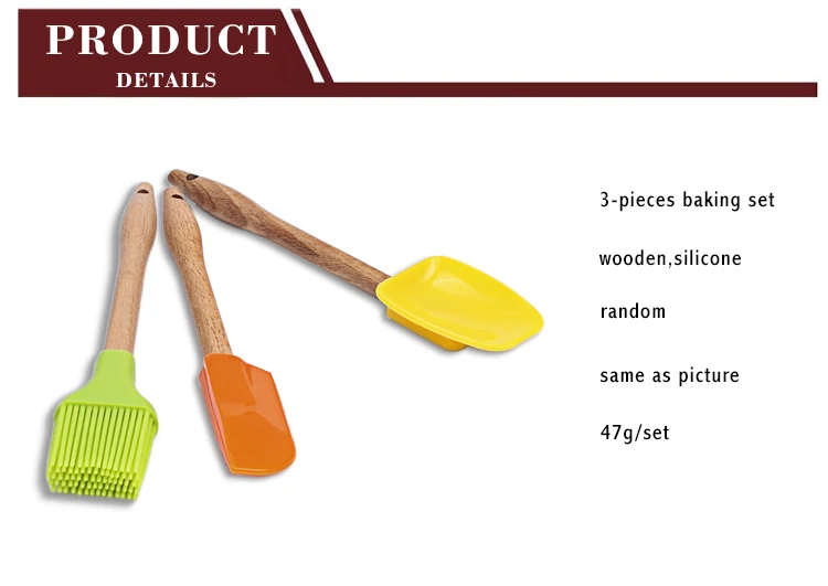 3 шт./компл. красочные силиконовые насадки для посуды Кондитерские лопатки и