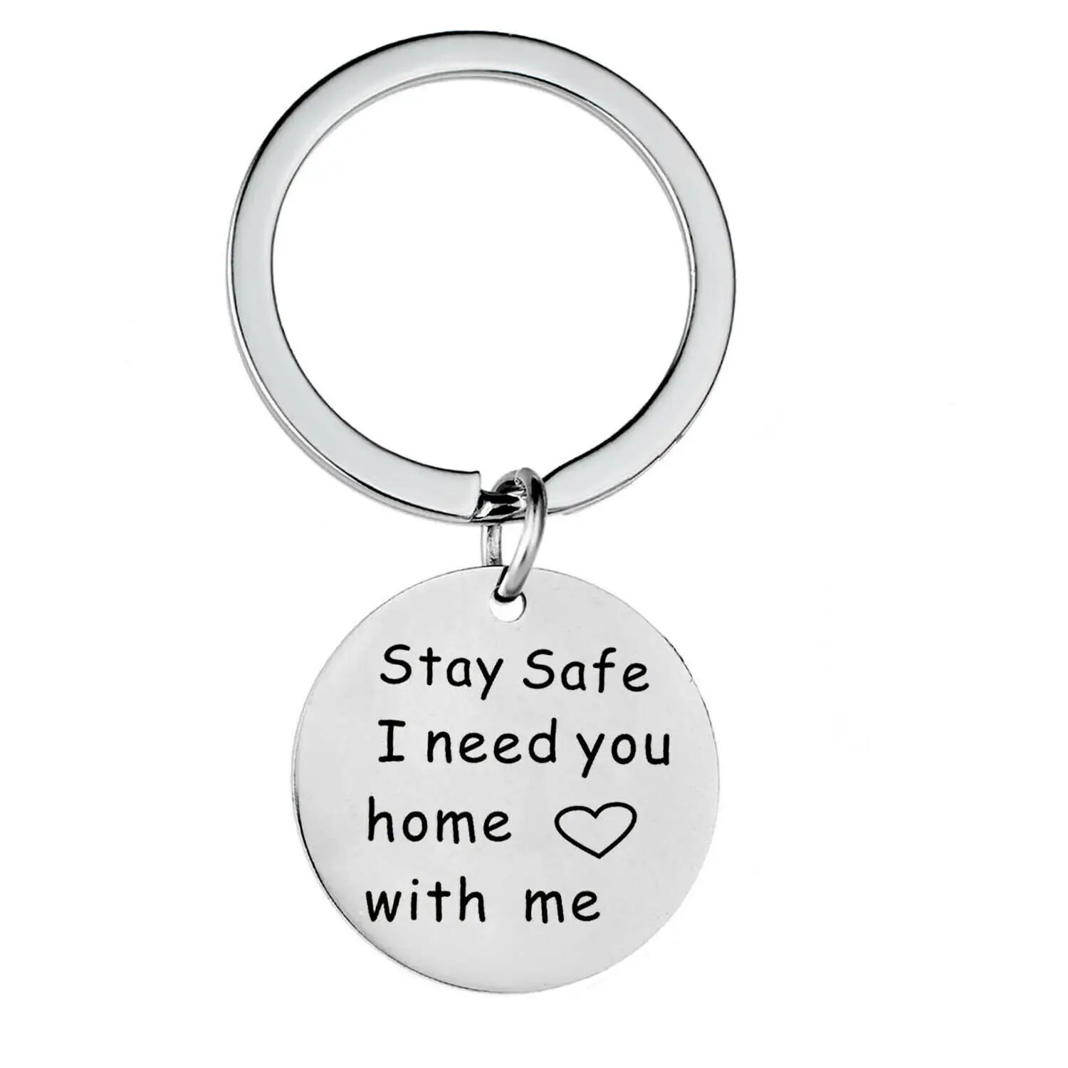 Keyring Stay Safe I Дочь сын отец и День матери мама бабушка папа тетя Семья кулон Цепочки и ожерелья сестра подруга подарок из нержавеющей стали цепи Цепочки и ожерелья - Окраска металла: Keyring Stay Safe I
