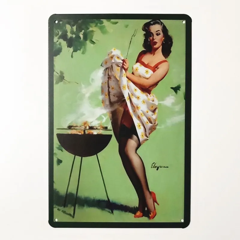 

Металлическая табличка hohappyme DAD'S BBQ 20*30 см