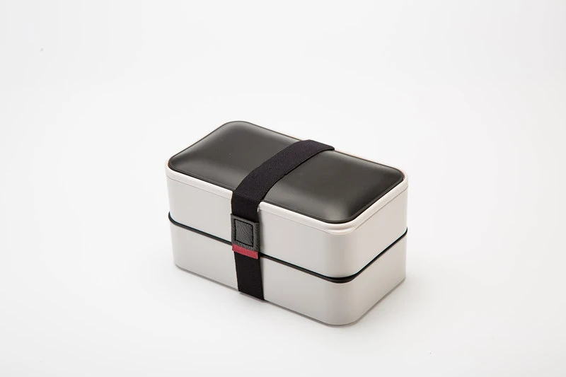 ONEUP Ланч-бокс PP/Silicone 1200 мл bento box с столовыми приборами экологически чистый BPA бесплатно здоровый портативный контейнер для хранения еды - Цвет: Серый