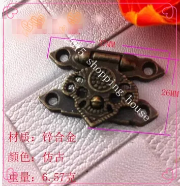 Деревянная Пряжка для коробки блокировка из сплава панели фурнитура шкатулки