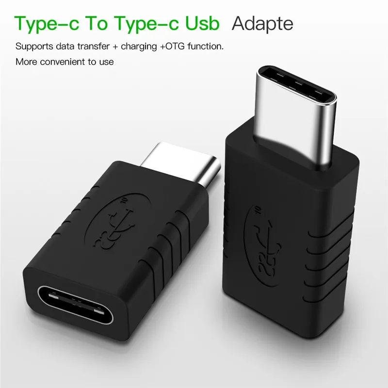 Адаптер type C USB C Мужской и Женский конвертер USB-C type-C зарядка с синхронизацией данных Удлинительный Кабель-адаптер для телефона планшета