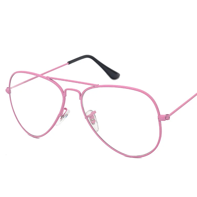 C4 pink Компьютерные очки пилота, оправа для мужчин и женщин, металлические классические очки, брендовые дизайнерские оправы для очков, трендовые стили, оптические очки - Цвет оправы: C4 pink