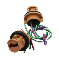 ysy 50pcs 7440 7443 bulb socket brake turn signal light harness wire led pig tail plug t20