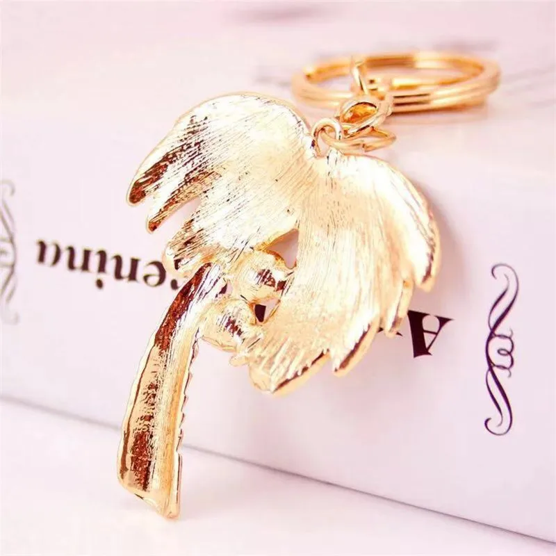 Креативный новый Модный жемчужный брелок с кристаллами кокосовое дерево милые