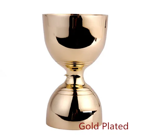 gold Фабрика 1 шт. из нержавеющей стали мерный стаканчик в форме колокольчика коммерческий 2 унции./1 oz. Нажмите на изображение для просмотра в полный размер Мерный стаканчик для бара - Цвет: gold