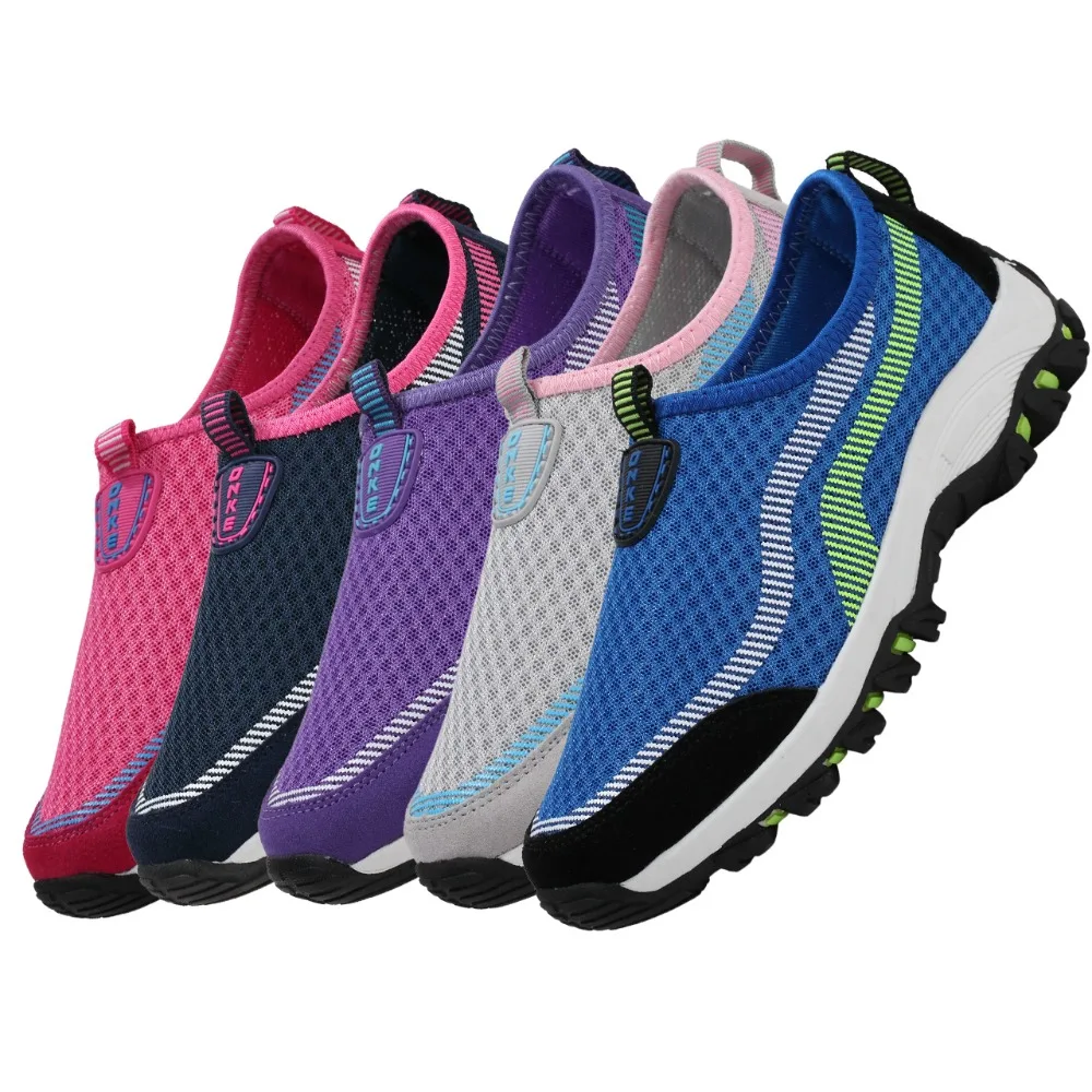 Hotsale Onke Men Women Running Shoes Ladies Breathable Mesh Sneakers Sports For Man Wearable Slip On Walking Zapatillas | Спорт и