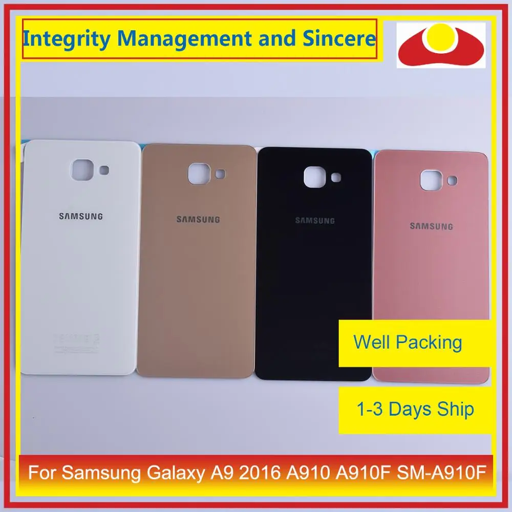 Для samsung Galaxy A9 Pro A910 A9100 A910F Корпус Батарея дверь задняя крышка корпуса Корпус сменная часть