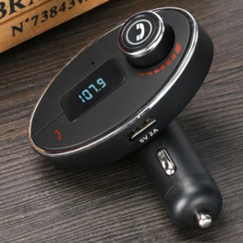 Mini Bluetooth FM Transmitter MP3 Music Player Car Kit Handsfree Phone Calls 5V 2.5A Max USB Charger for Iphone and Android | Автомобили и