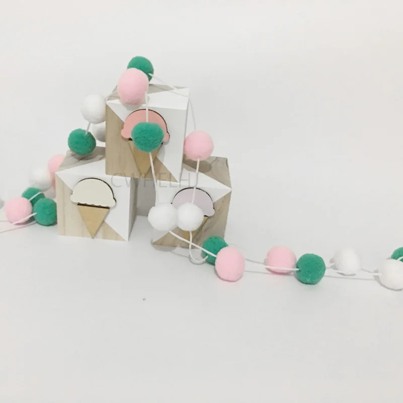 DIY 30 шт. шарик из шерстяного войлока 2 см декоративные шары для детской комнаты