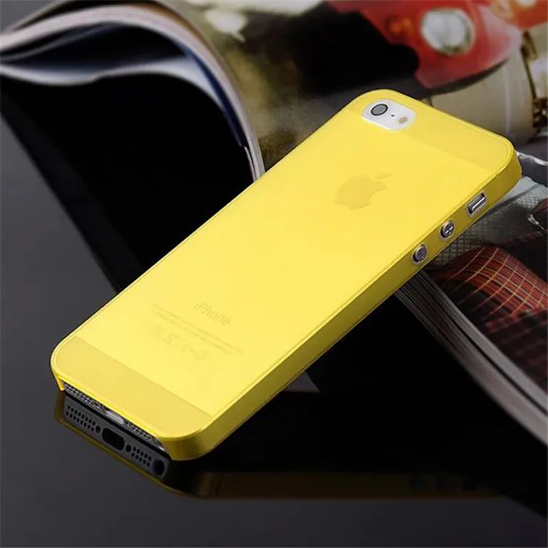 Чехол для iPhone 8 7 Plus 6 6s 5 5S 4 4S матовый прозрачный Ультратонкий Мягкий Прозрачный из
