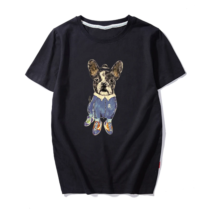 Мужская футболка с коротким рукавом Забавный принт Повседневная тонкая модная в