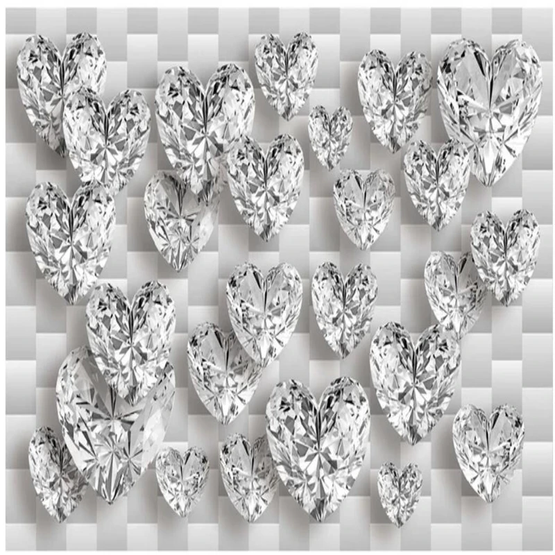 Decorative wallpaper The diamond is durable luxury and high-end 3D background paintings | Обустройство дома
