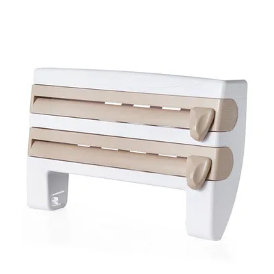 HH407500KH Actionclub пластиковый стеллаж для хранения пленки для холодильника настенный держатель для бумажных полотенец кухонный держатель для хранения Органайзер - Цвет: HH407500KH