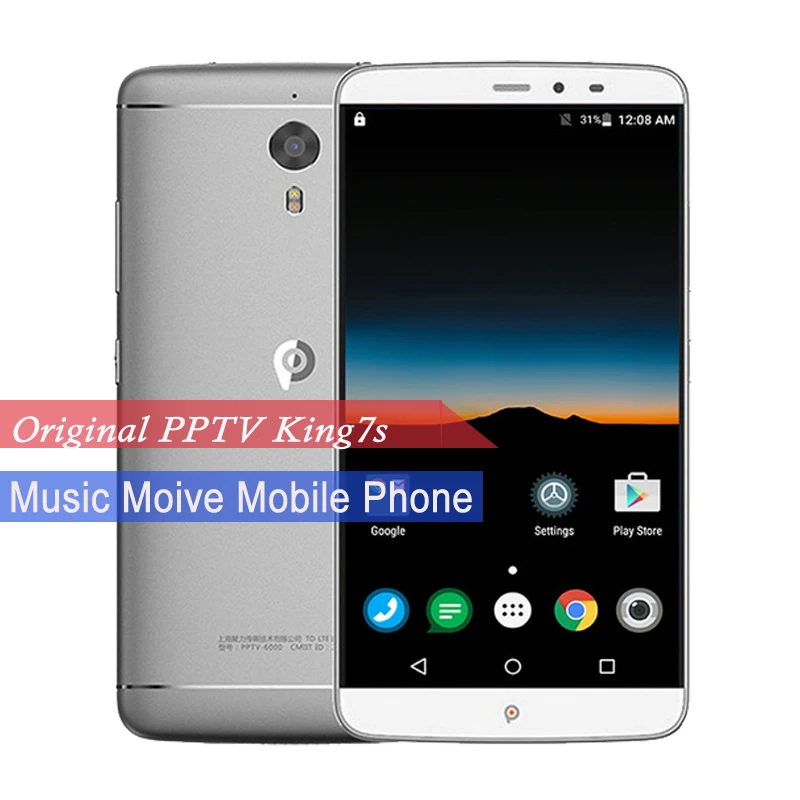 PPTV King 7S 4G LTE Мобильного Телефона 2.5D 2 К Octa Core Android 5 1 6 0 &quotсмартфон с IPS экраном Helio X10