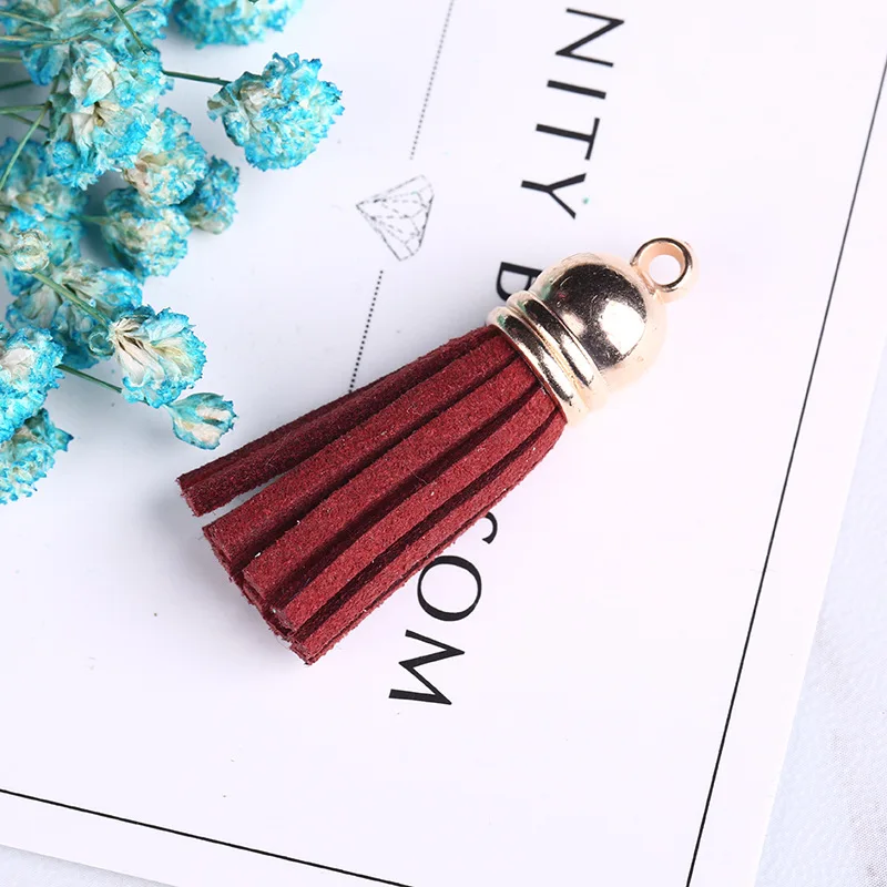 10 шт./лот винтажные кожаные кисточки бахрома для Purl макраме DIY ювелирные изделия